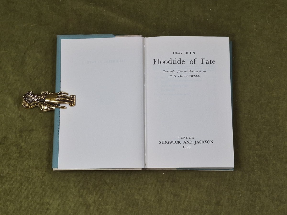Olav Duun, trans R G Popperwell / Floodtide of Fate - Siggewick Jackson 1960 1st4