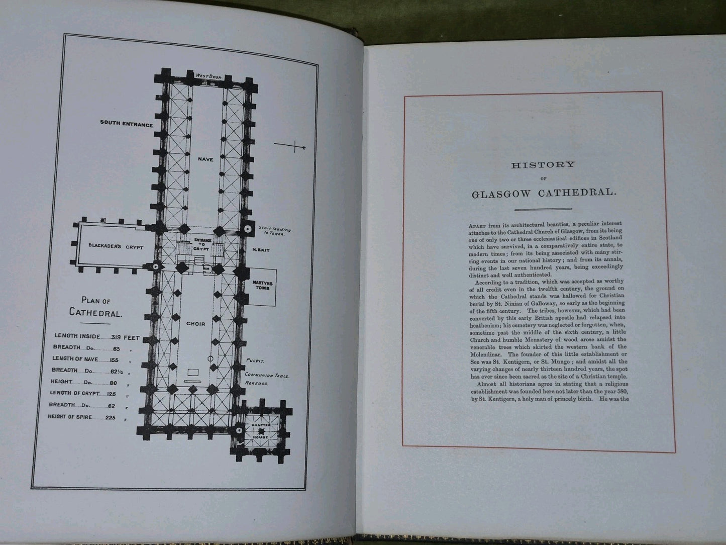 Pagan's History of the Cathedral and See of Glasgow : Queen Vic Jubilee Ed. 18979