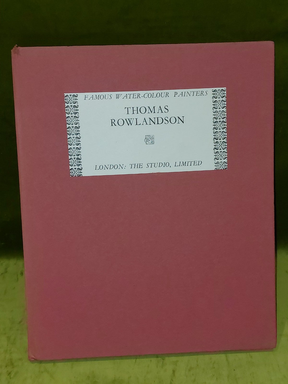 Famous Water-Colour Painters, Thomas Rowlandson The Studio Ltd 1st Ed HB DJ 19295