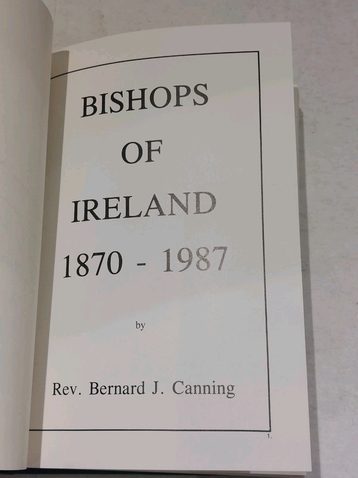 Bishops of Ireland 18701987 by Bernard J Canning 1st Ed HB DJ signed By Author4