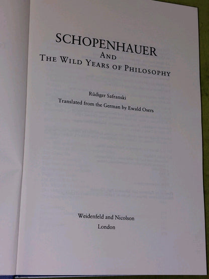 Schopenhauer by Rudiger Safranski (1989) Hardback3
