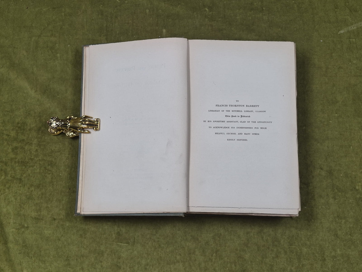 Glasgow Public And Private Libraries - Thomas Mason , Limited Morison Ed 18855