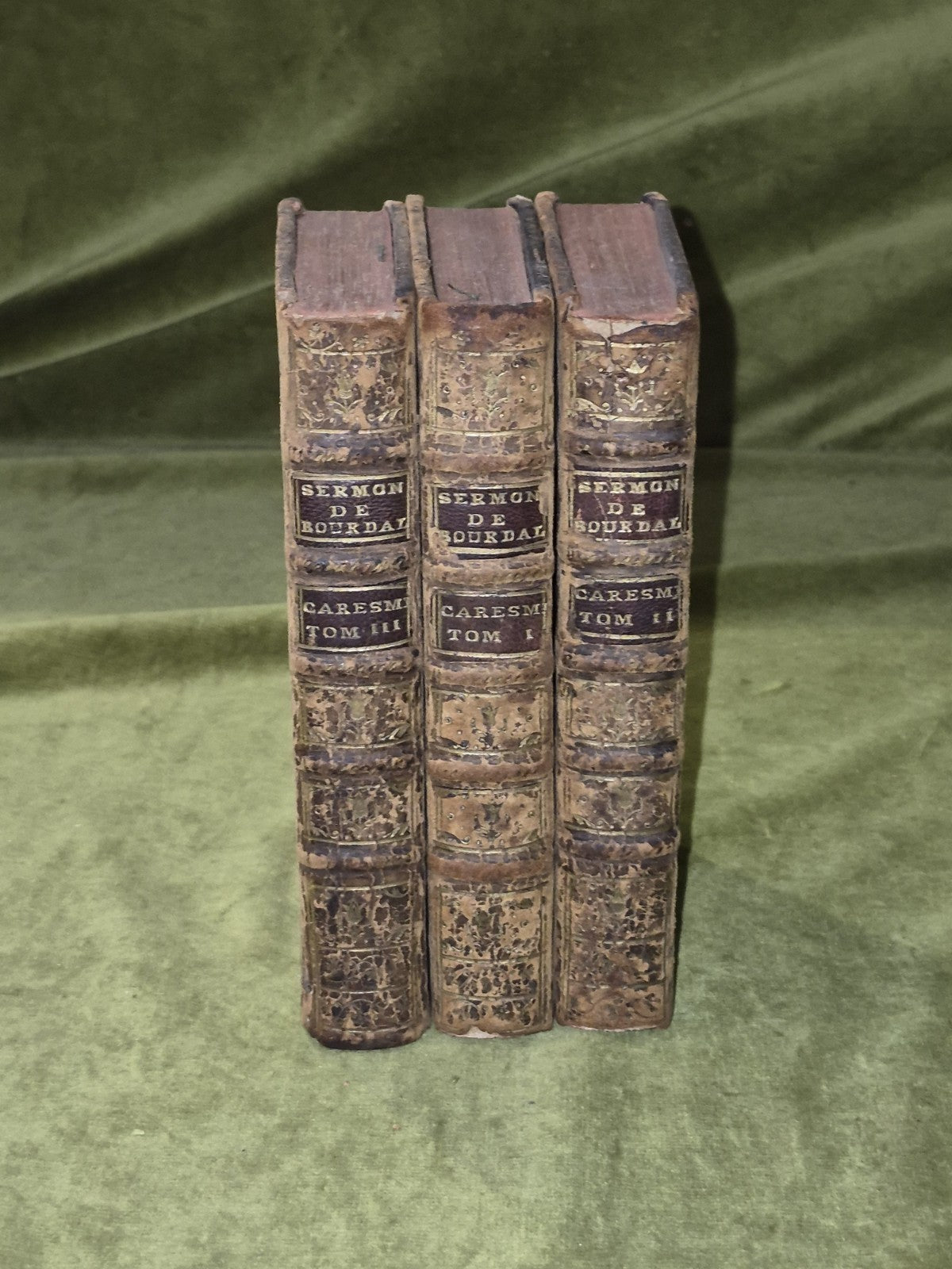 Sermons du pere Bourdaloue, de la Compagnie de Jesus pour le caresme 3 vols 17710