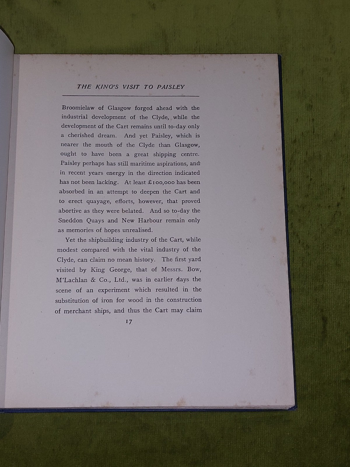 Record Of The Visit Of His Majesty King George V. To The Burgh Of Paisley (1917)5