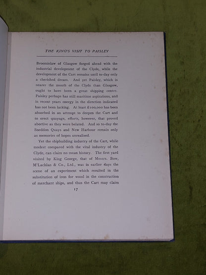 Record Of The Visit Of His Majesty King George V. To The Burgh Of Paisley (1917)5
