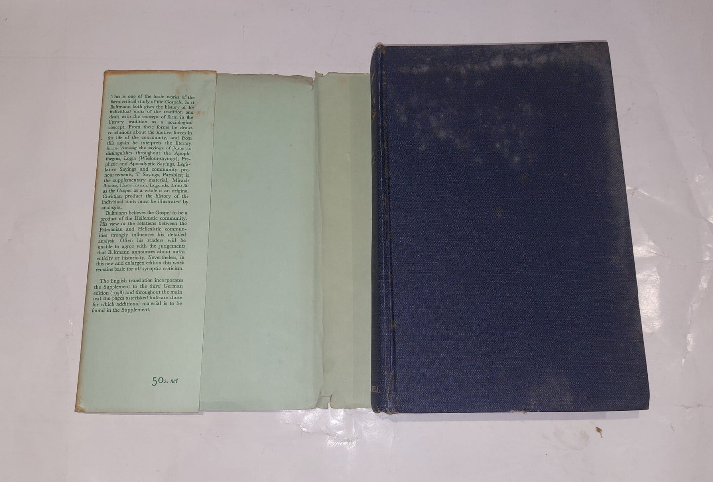 The History of the Synoptic Tradition By Rudolf Bultmann 1st Edition (1963) Book5