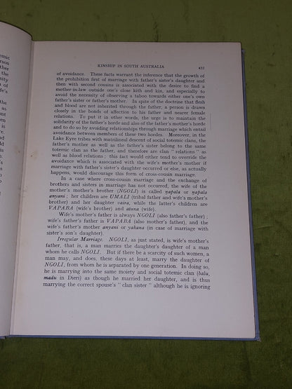 Kinship In South Australia By A P Elkin (1940) Australian Medical Publishing Hb6