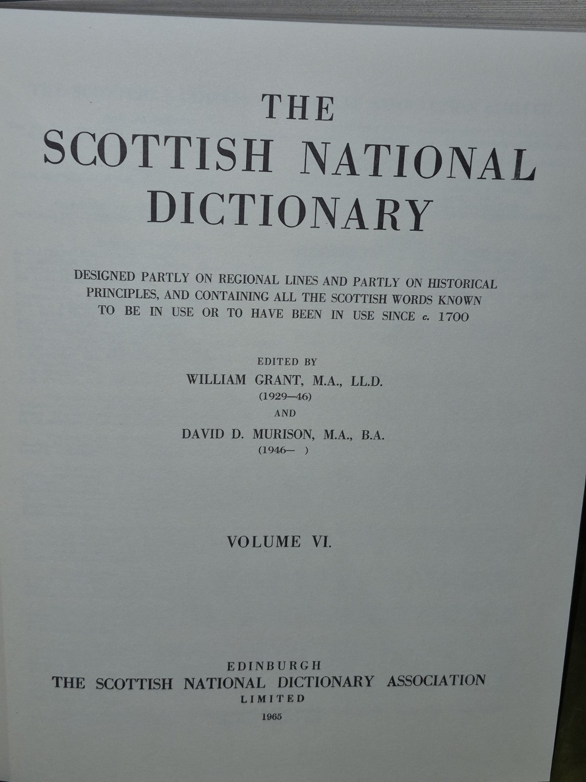 The Scottish National Dictionary (1941) William Grant Volumes 1-10 First Edition16