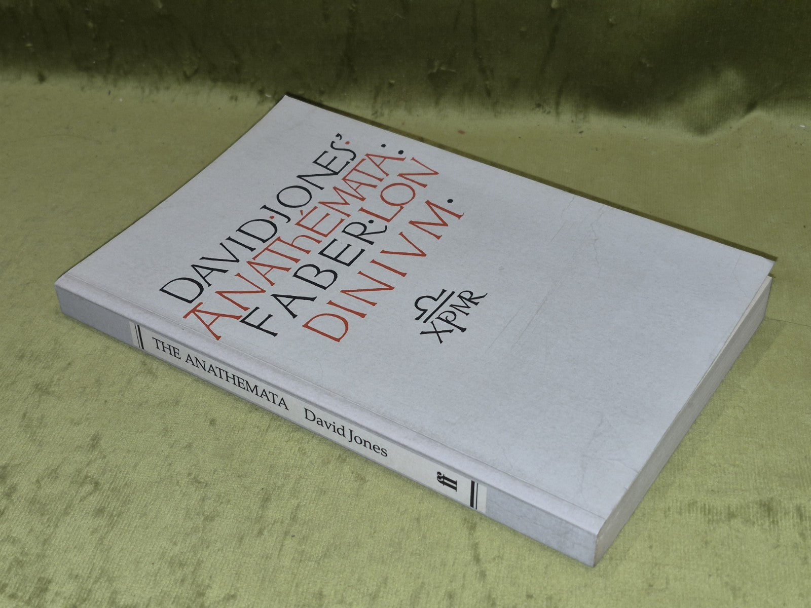 Anathemata : Fragments of an Attempted Writing - David Jones - Faber  (1972)1