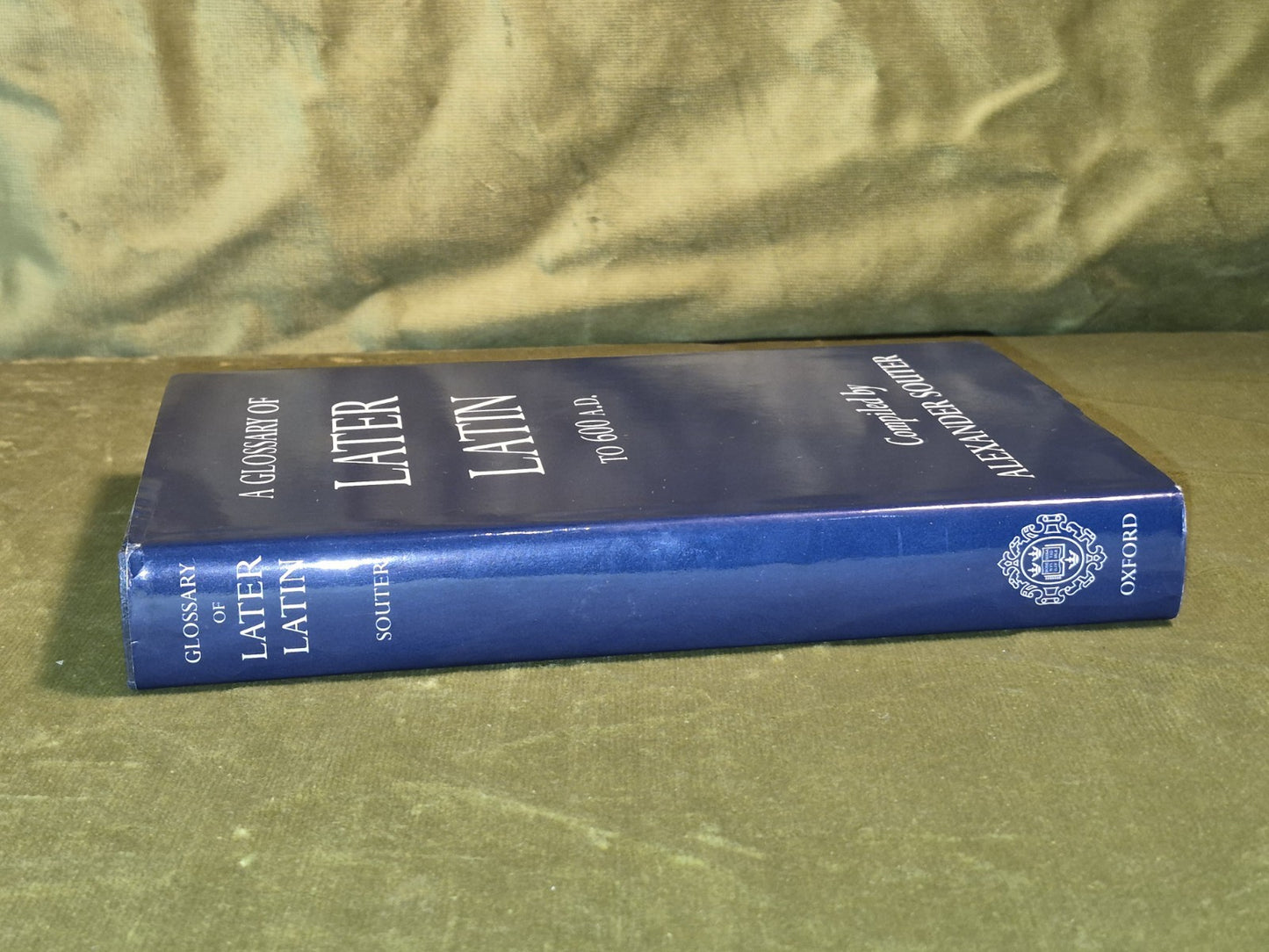 Glossary of Later Latin to 600 AD - Alexander Souter - Oxford Press - 1996 Hb/Dj1