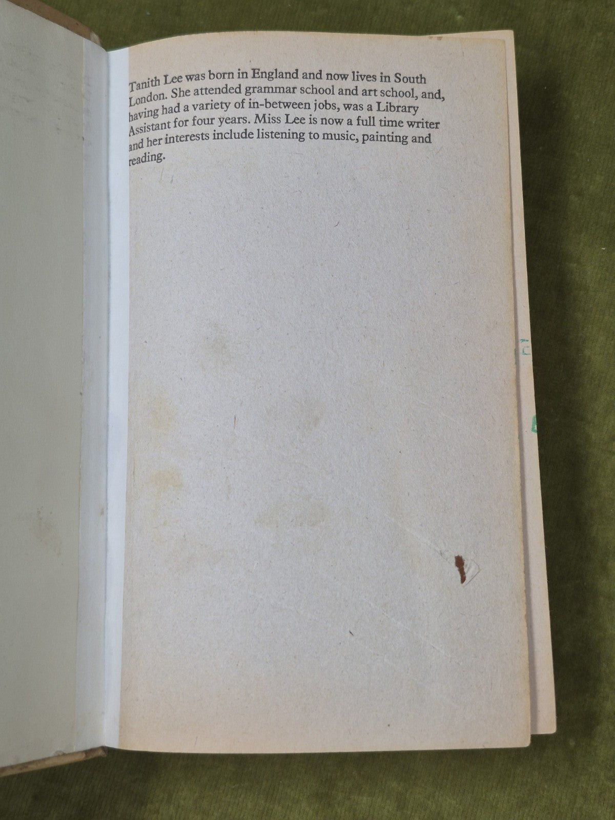 Tanith Lee The Birthgrave Hardback UK First Edition Ex Library 1977 5