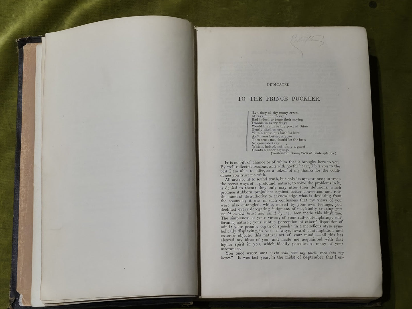 Goethe's Correspondence With A Child 1860 Hardcover5