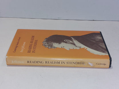 Reading Realism in Stendhal By Ann Jefferson (1988) Hb Book With Dustjacket1