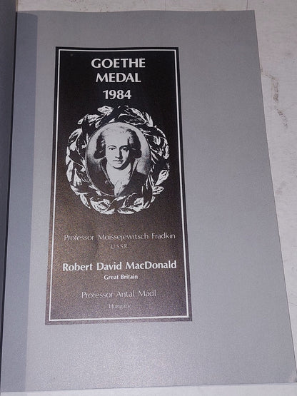 Glasgow Citizen's Theatre Interest, Goethe Medal Lecture, Robert David MacDonald3
