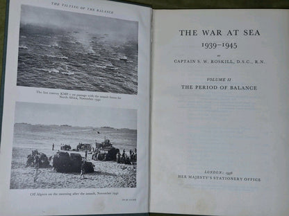 History of The Second World War - Vol I & 2 - The War At Sea by S. Roskill HMSO9