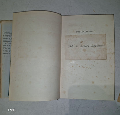 Logiealmond The Place And Its People By David M. Forrester. 1944 1st Edition.5
