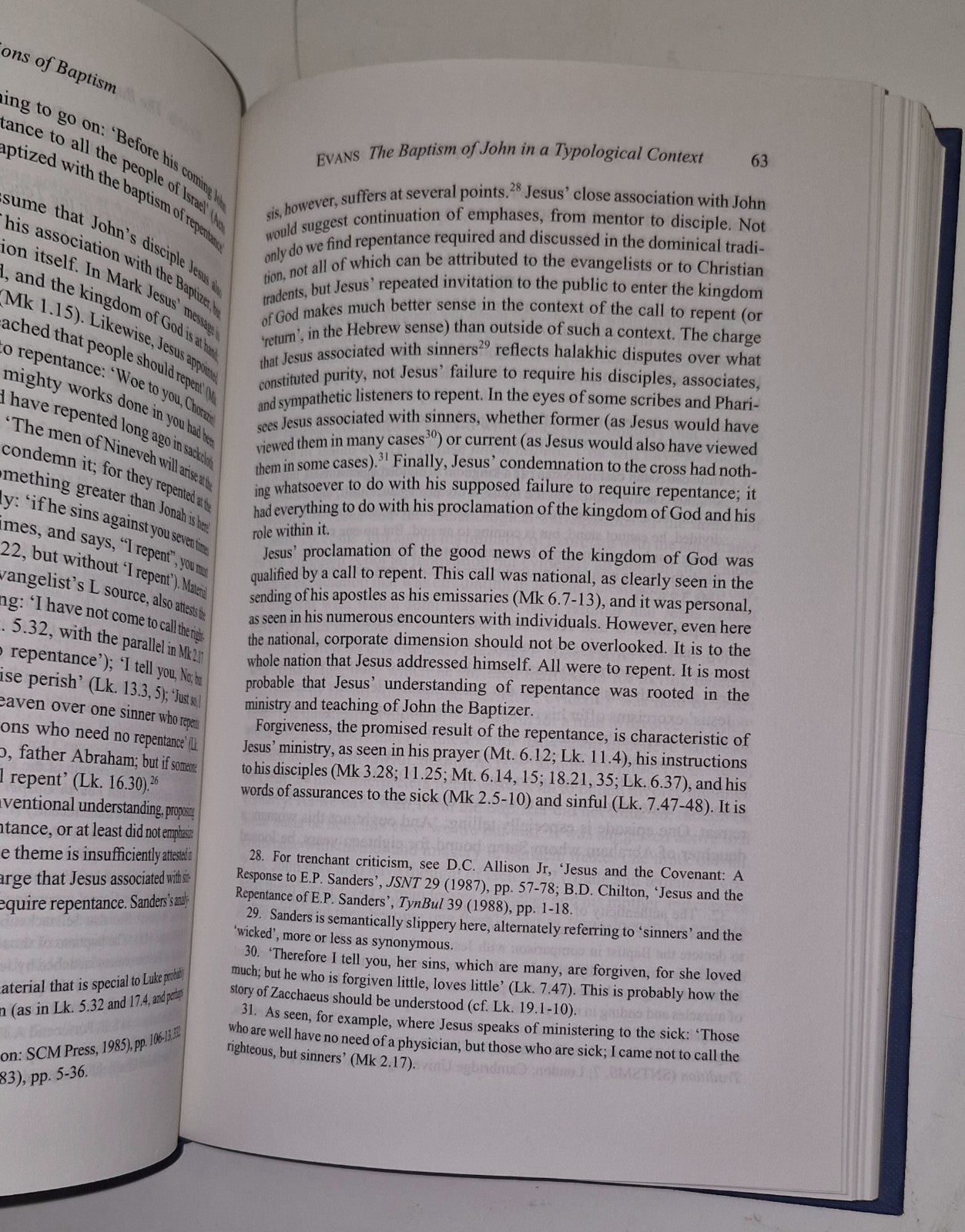 Porter  Dimensions of Baptism  New hardback or cased book  T555z5