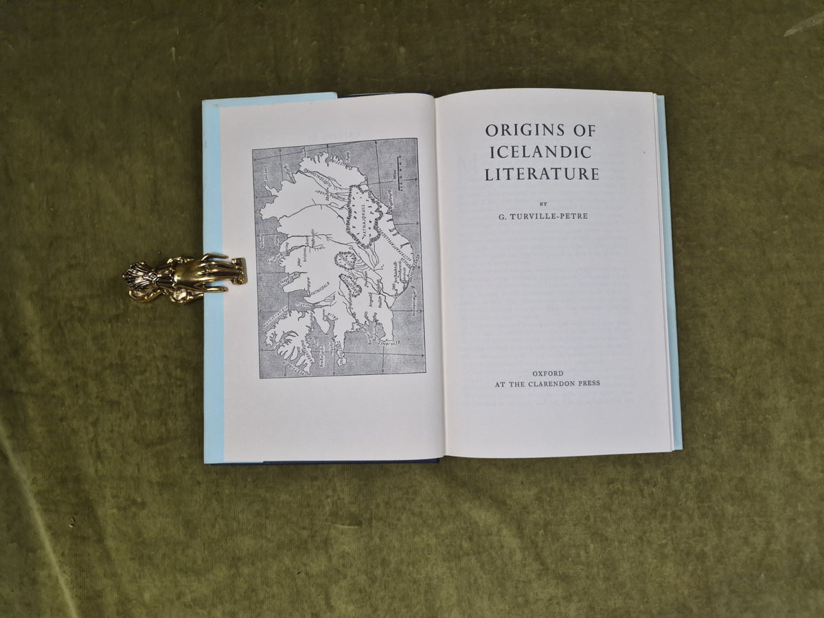 ORIGINS OF ICELANDIC LITERATURE By G Turville-Petre - 1975 Oxford HB DJ4