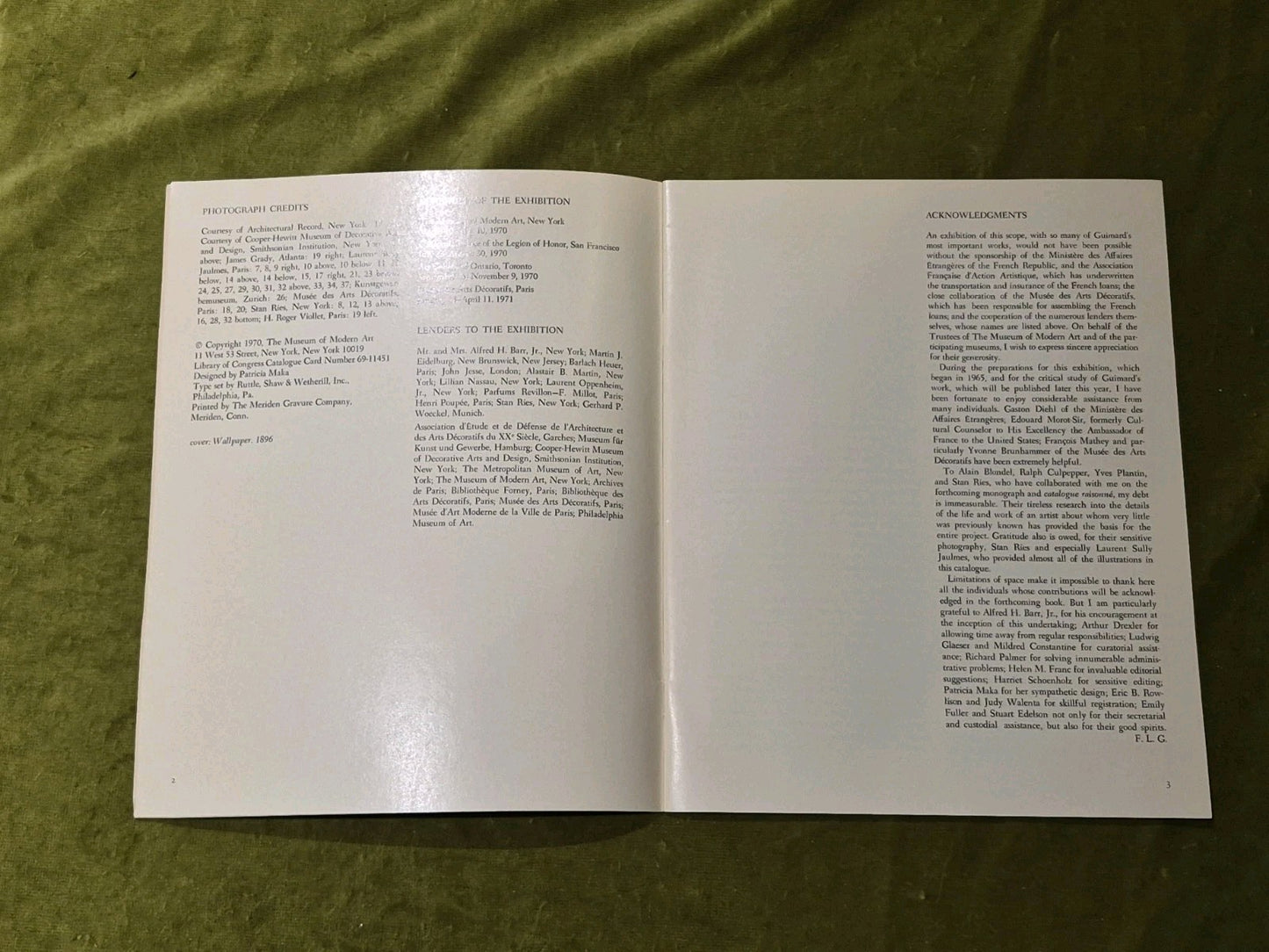 F Lanier GRAHAM / HECTOR GUIMARD, 1st Edition 1970, MoMA3