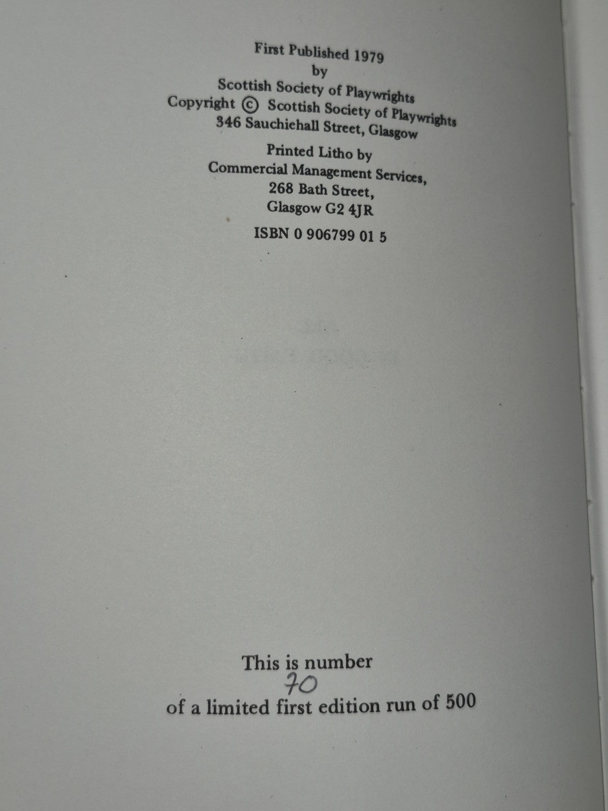 All in Good Faith Roddy McMillan 1979 Limited Run First Edition 3