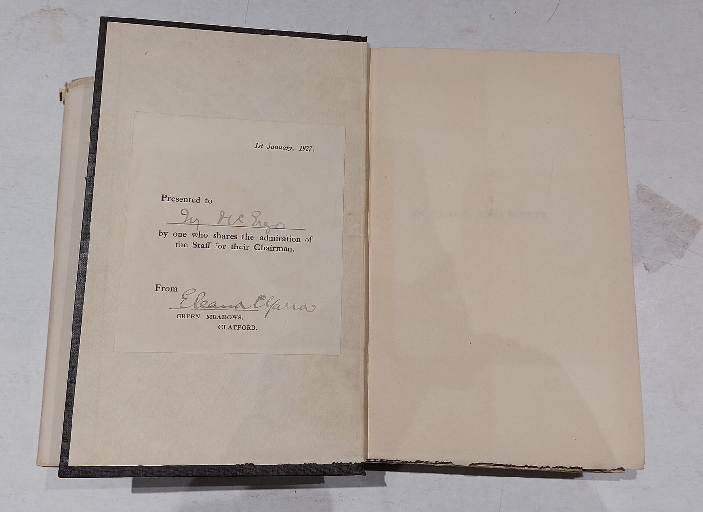 In Black and White (1926) Viscount Knutsford [Edward Arnold & Co] Hb Book3