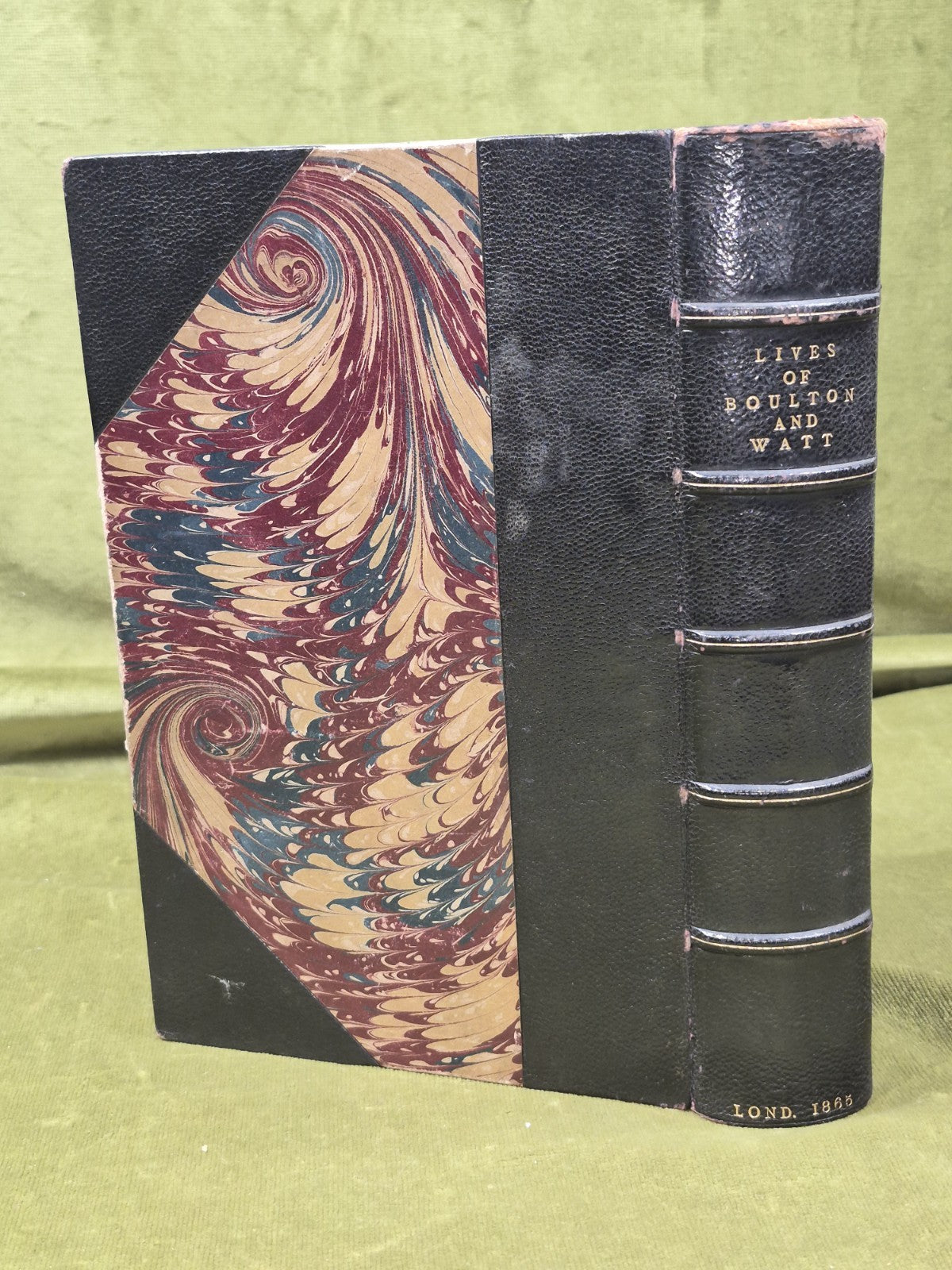 1865 Lives of Boulton and Watt First Edition Leather Binding Illustrated1