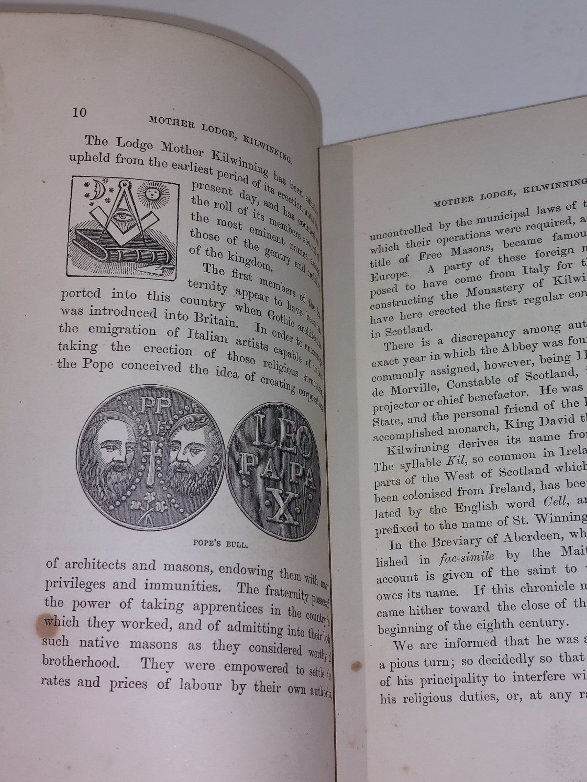 History Of The Mother Lodge  Kilwinning By Robert Wylie (1878) [John Tweed] Hb4