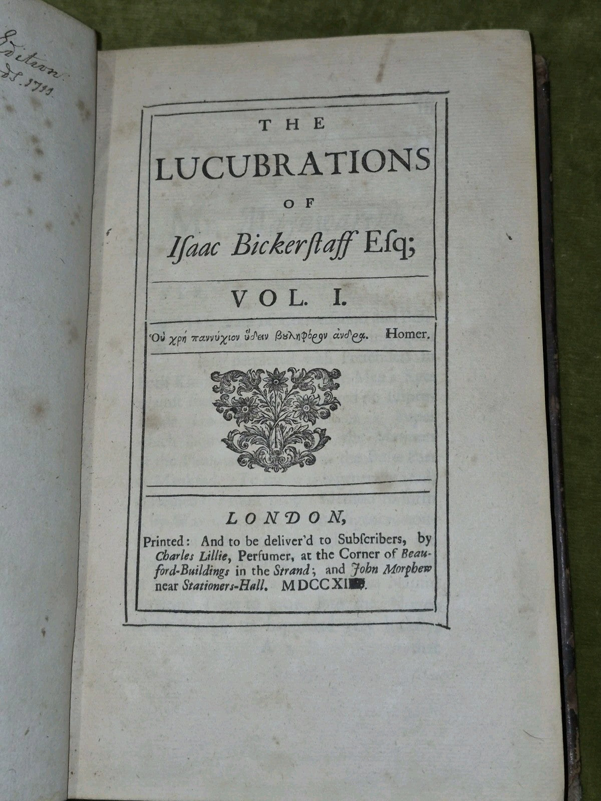 The Lucubrations Of Isaac Bickerstaff 4 Volumes 1711-c17209