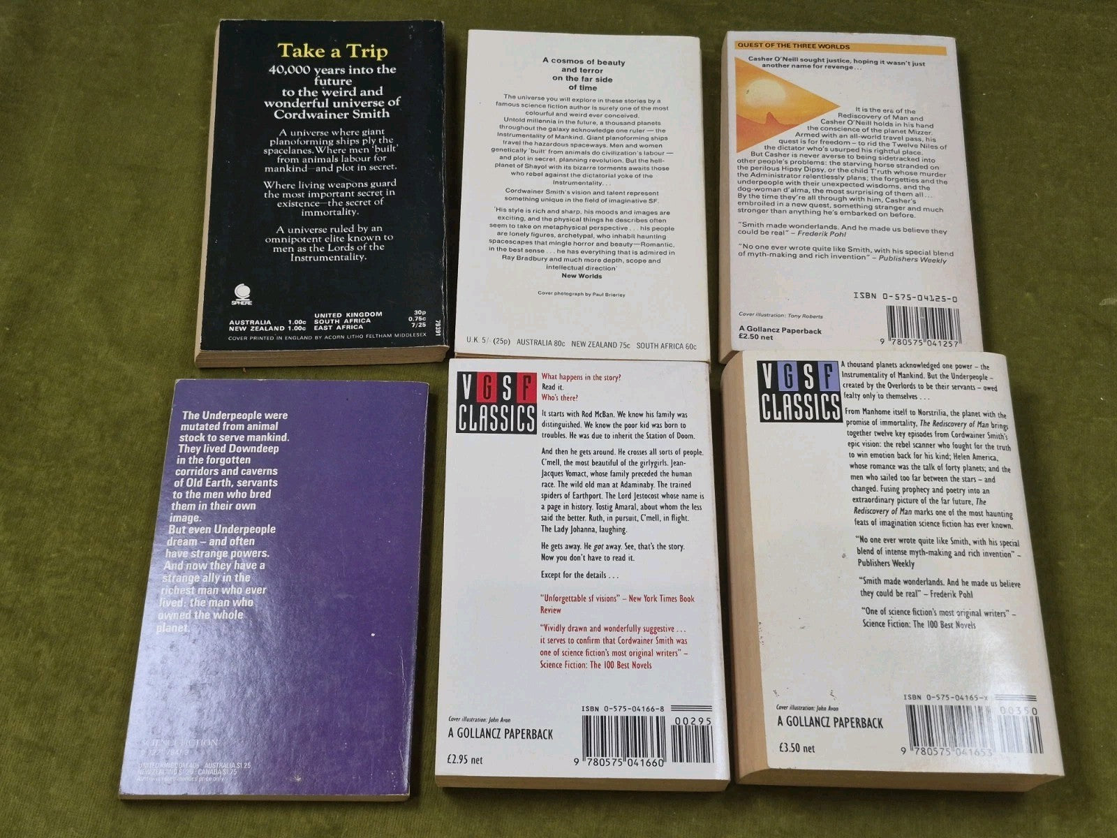 Cordwainer Smith Job Lot Rediscovery of Man The Underpeople Norstrilia3