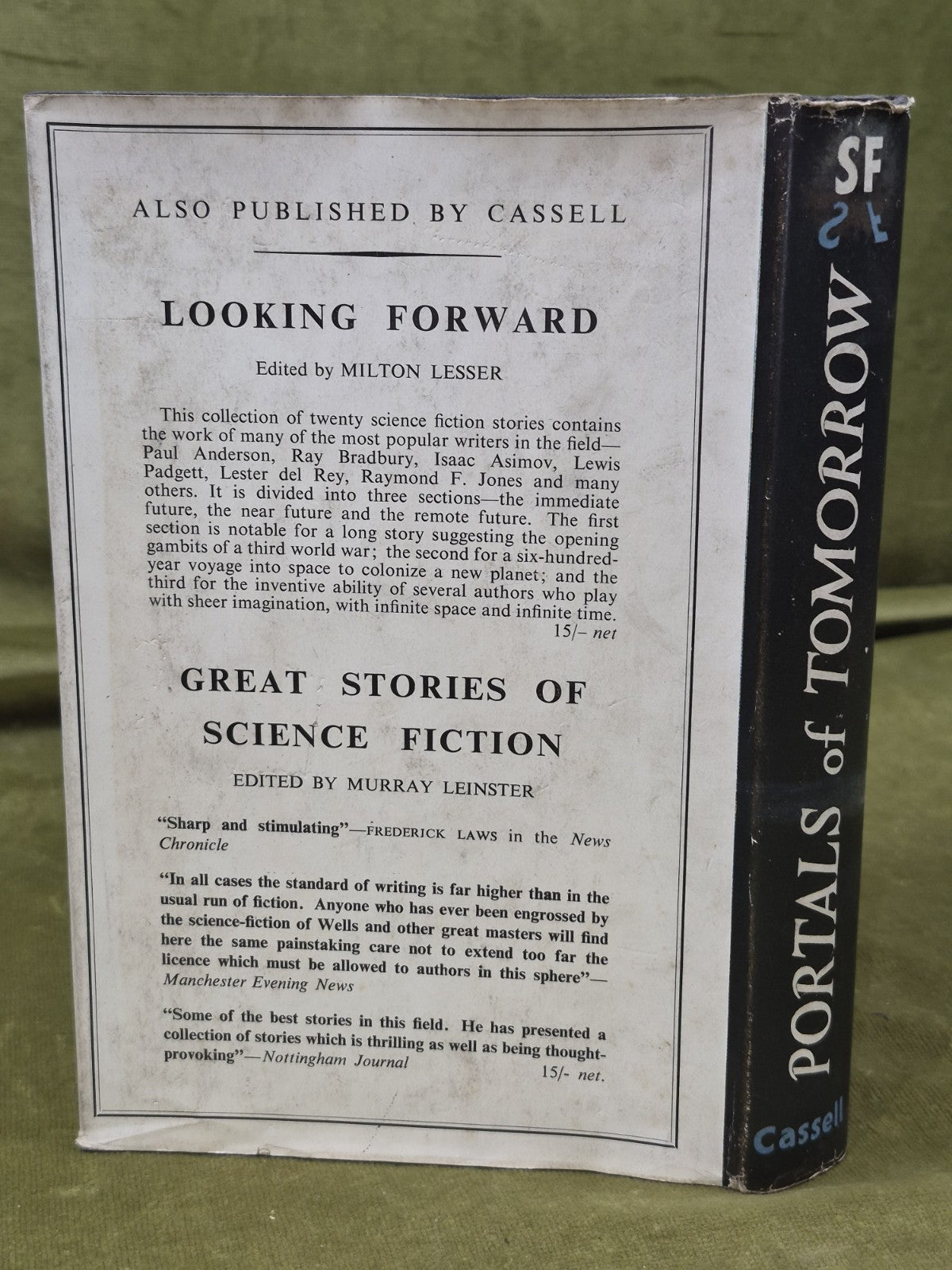 Portals of Tomorrow August Derleth UK First Edition Cassell & Company 19561