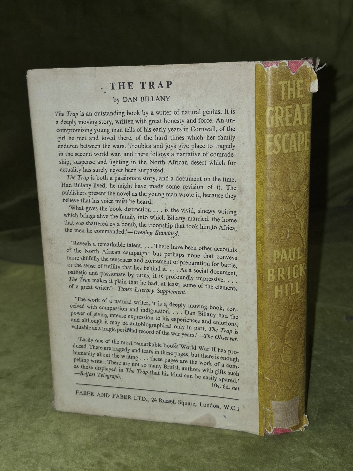 The Great Escape Paul Brickhill 1st Edition 4th Impression Faber 19511