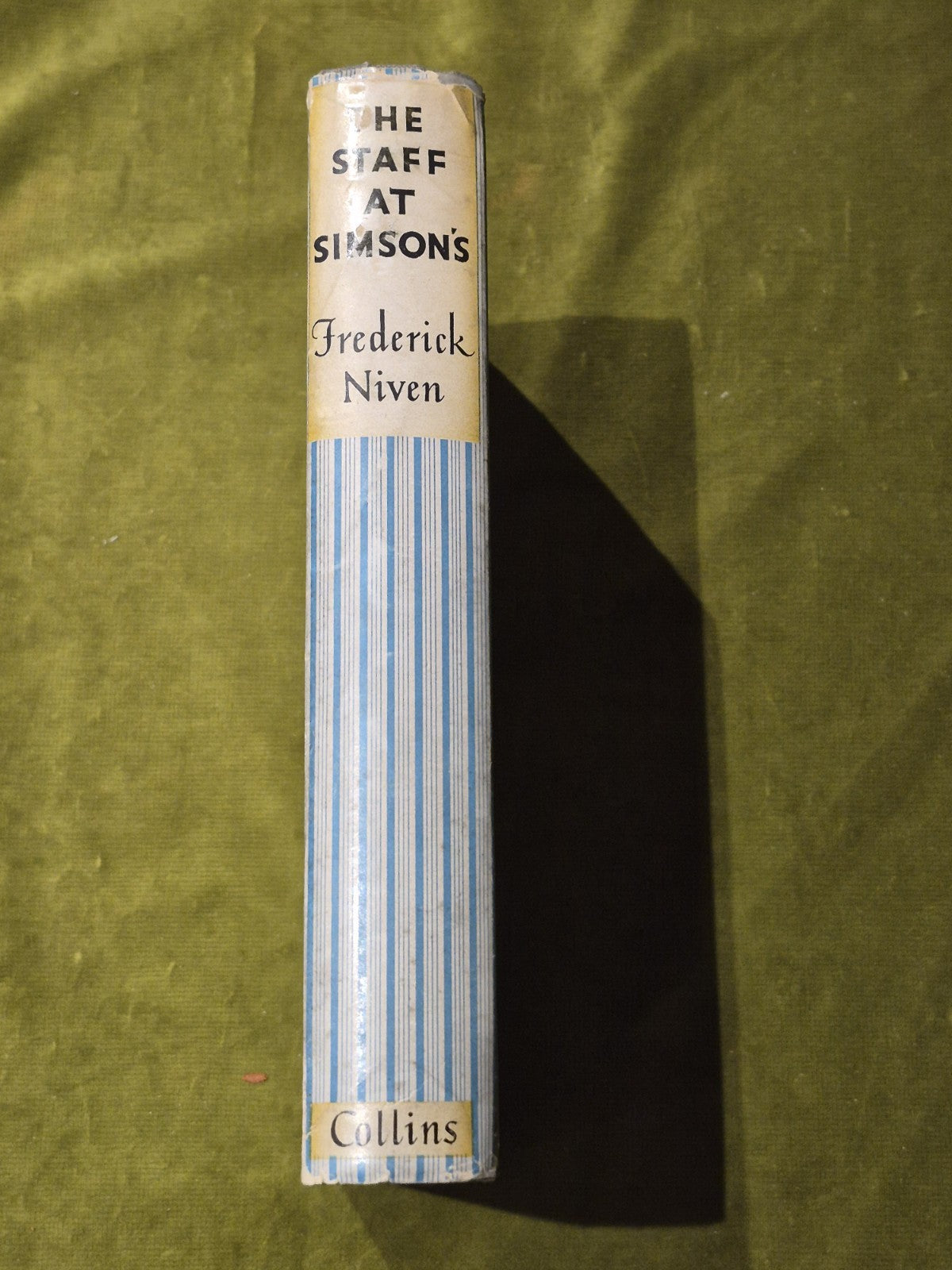 The Staff at Simson's - Frederick Niven 1937 hardback with dust jacket1