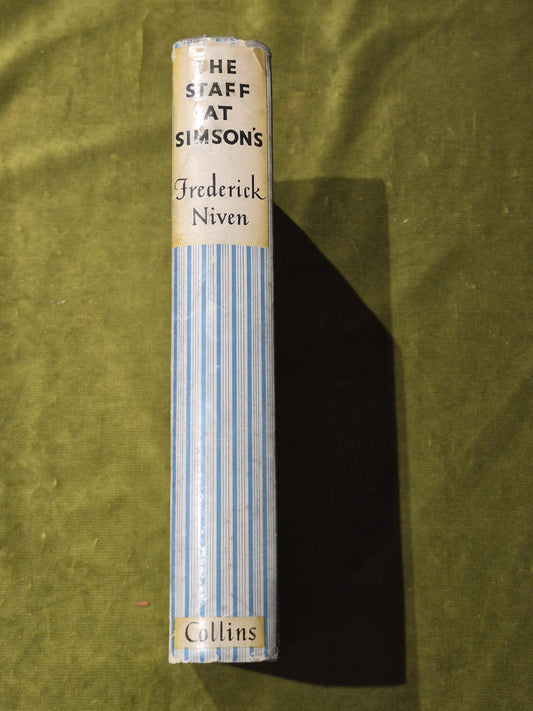 The Staff at Simson's - Frederick Niven 1937 hardback with dust jacket1