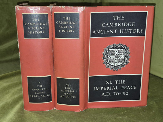The Cambridge Ancient History (1966) Volumes X XI, 10 and 110