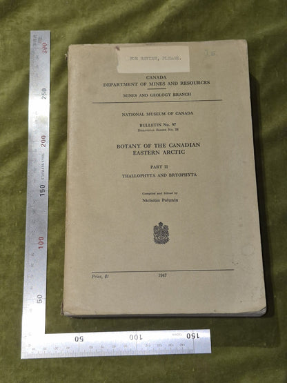 Botany of the Canadian Eastern Actic Part II (1947) National Museum of Canada 971