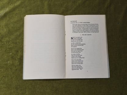 Natarajah : A Poem for T S Eliot's 60th Birthday by Tambimuttu 1948 PB4
