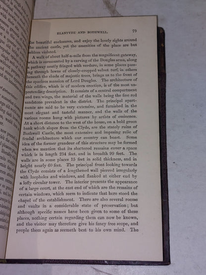 Rambles Round Glasgow by Hugh MacDonald (1860) 3rd ed hb book Leather  Bound4