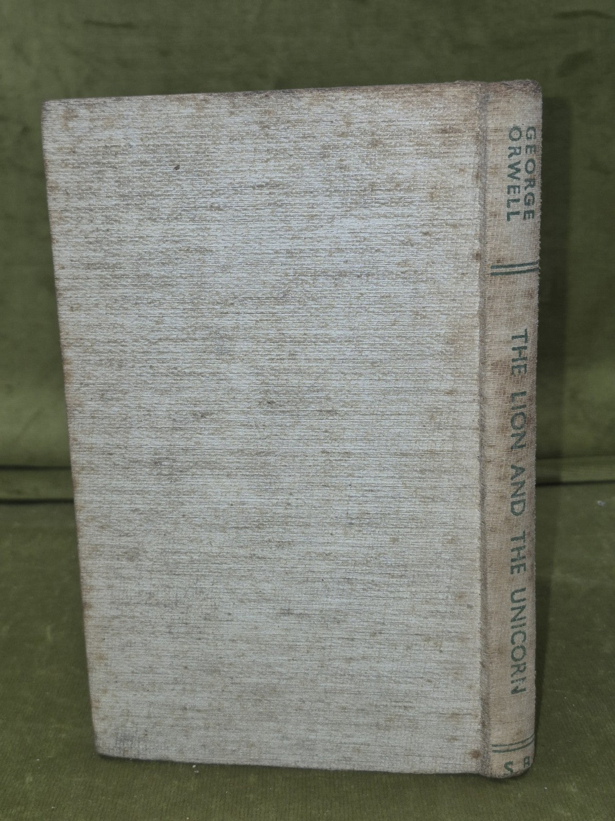 Lion and the Unicorn Orwell First Edition 1941 Secker & Warburg Second Printing 1