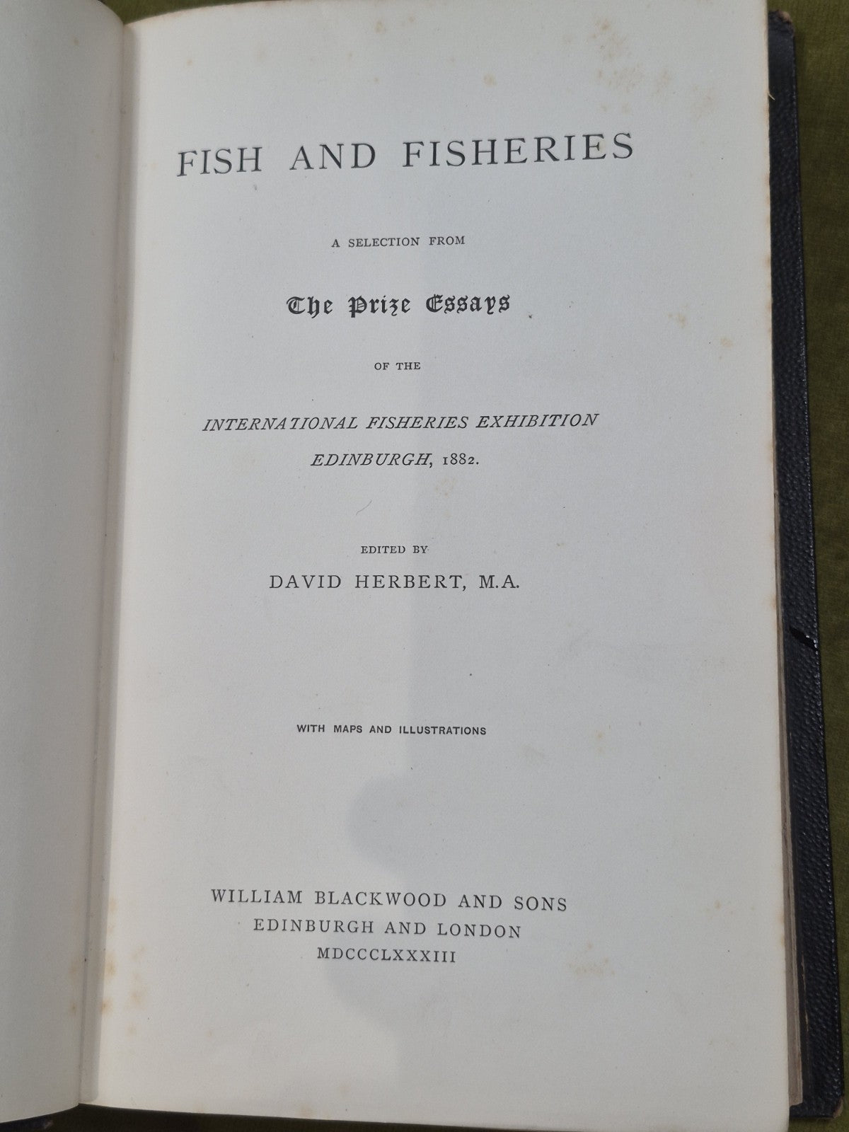 Fish and Fisheries a selection Prize Essays 1883 David Herbert5