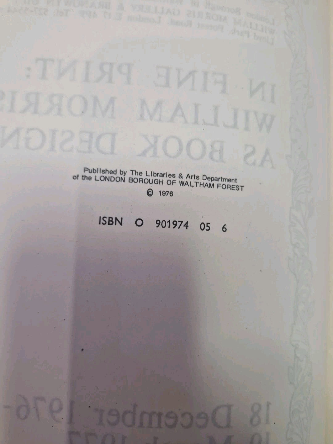 In Fine Print William Morris As Book Designer, 19761977 Pb Book3
