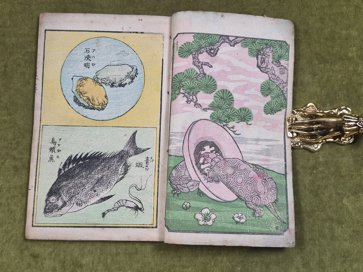 Seisai Yoshimura Utagawa 歌川芳邨 Ohashido Fish Book gyorui syo 魚類書譜大橋堂板 Woodblock10