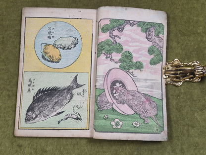 Seisai Yoshimura Utagawa 歌川芳邨 Ohashido Fish Book gyorui syo 魚類書譜大橋堂板 Woodblock10