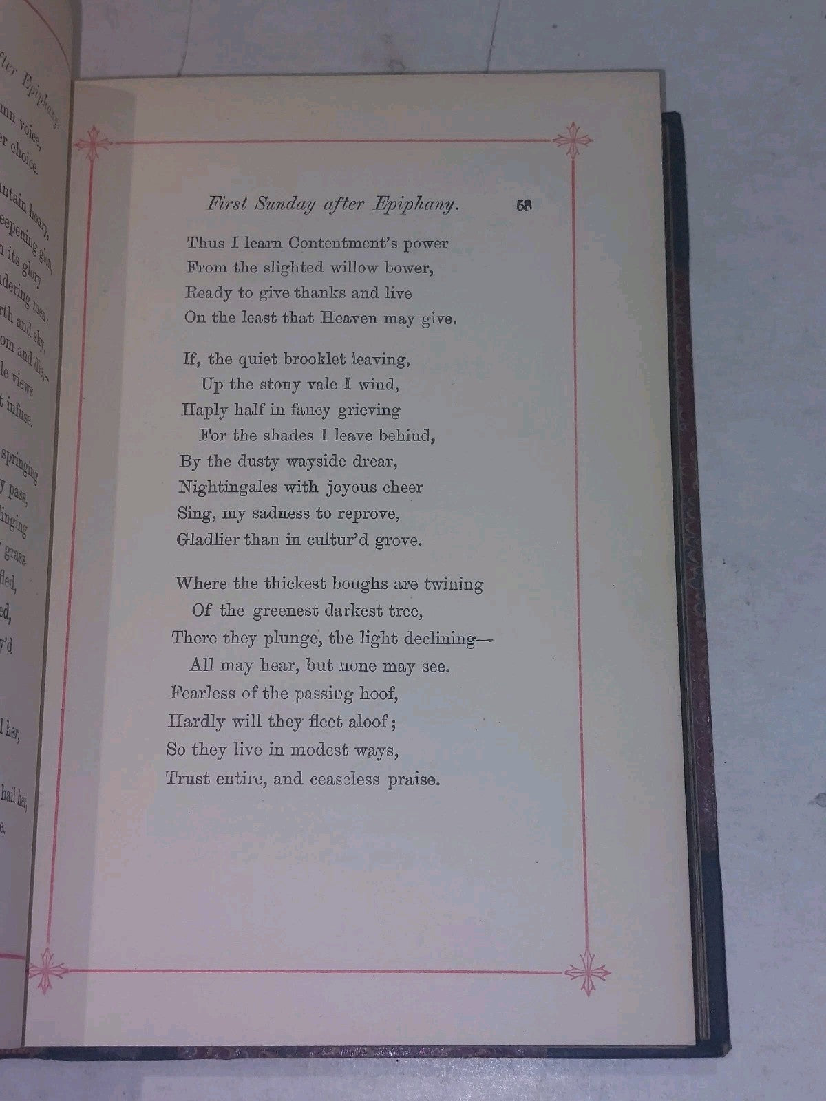 The Christian Year Thoughts In Verse for the Sundays & Holydays.. Leather bound 5