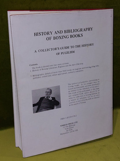 History And Bibliography Of Boxing Books By R A Hartley Hardback / Dustjacket 1