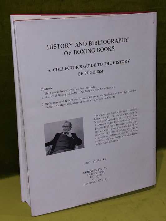 History And Bibliography Of Boxing Books By R A Hartley Hardback / Dustjacket 1
