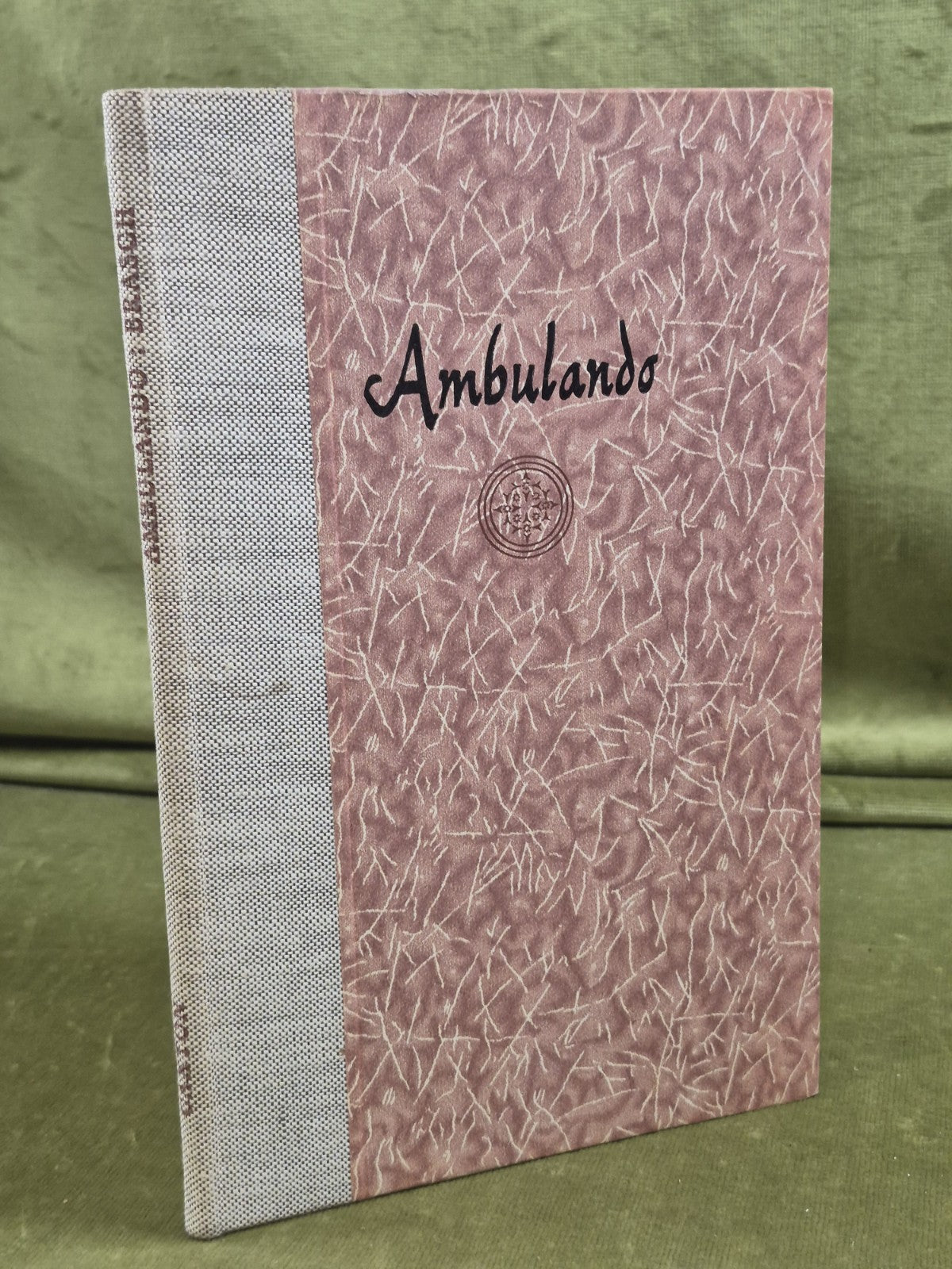 Ambulando Charles Brasch Caxton Press 1964 Caxton Press Christchurch3