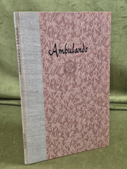 Ambulando Charles Brasch Caxton Press 1964 Caxton Press Christchurch3