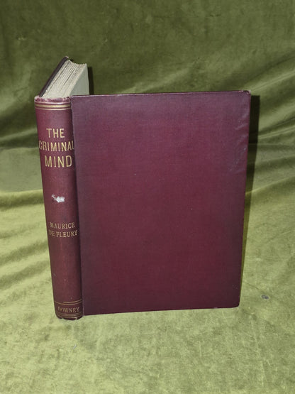 The Criminal Mind - Maurice de Fleury 1901 1st HB  Downey & Co0