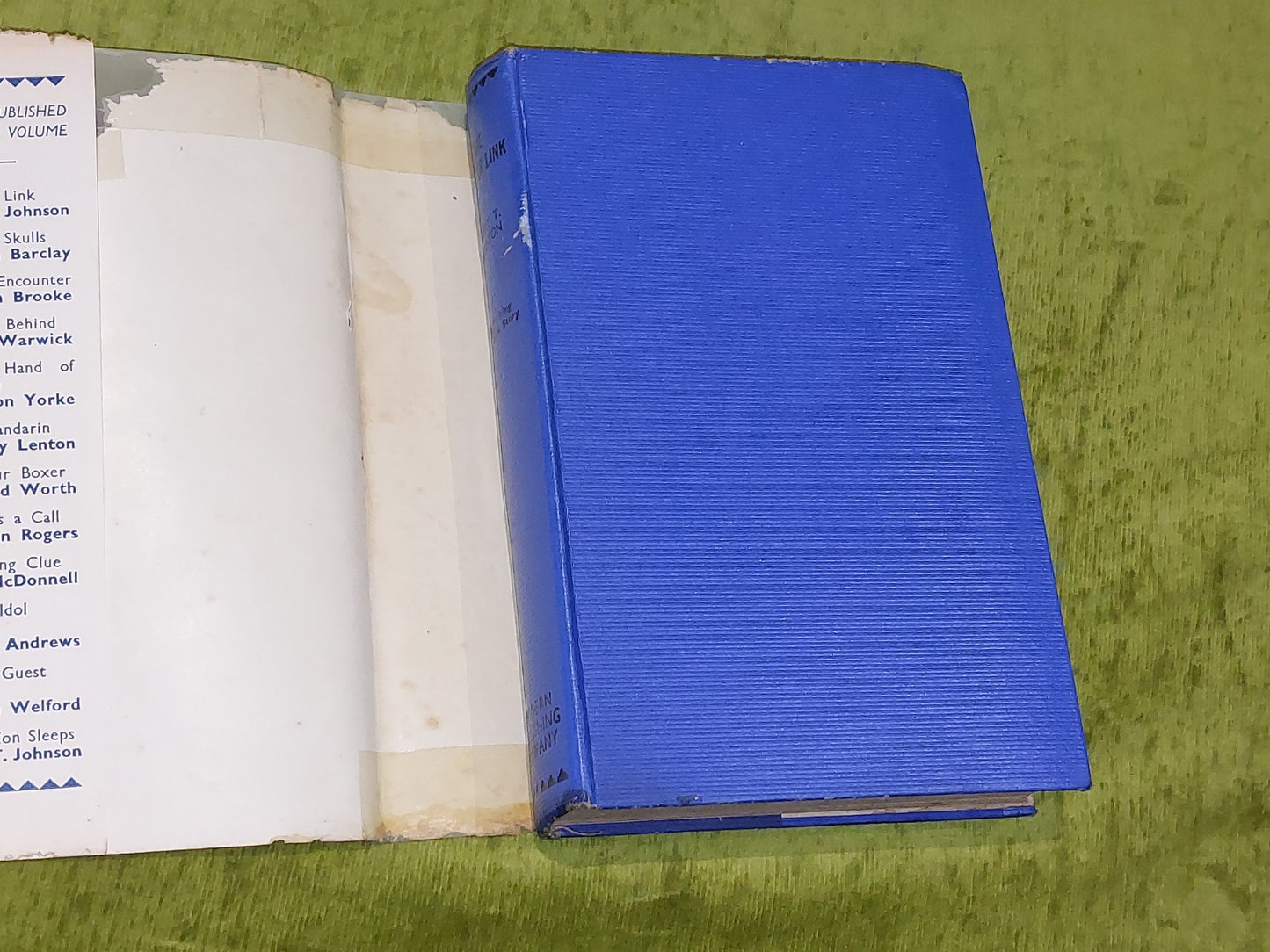 The Murder Link by Henry T. Johnson [Modern Publishing Company] Rare Crime HB/DJ2