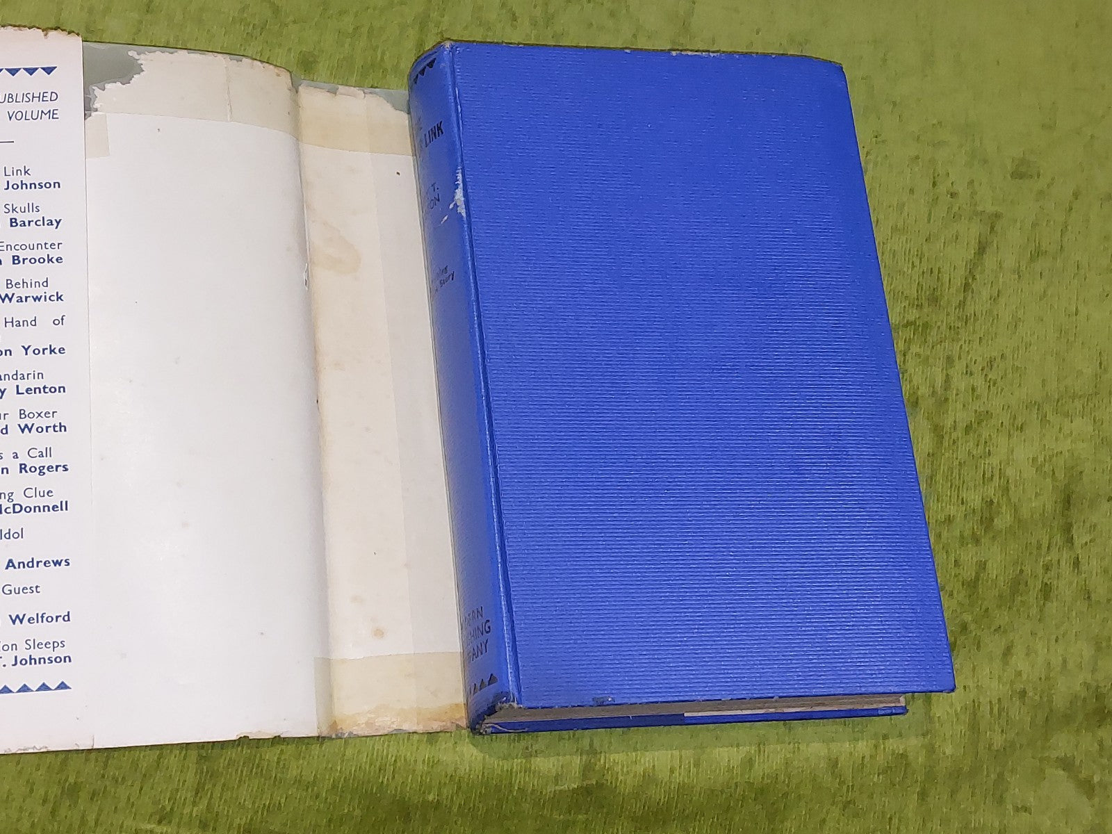 The Murder Link by Henry T. Johnson [Modern Publishing Company] Rare Crime HB/DJ2